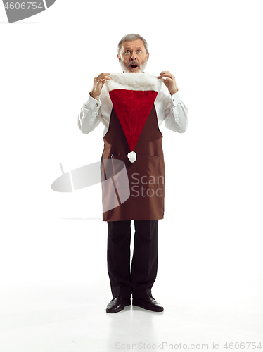 Image of Portrait of Man in Santa Claus Costume