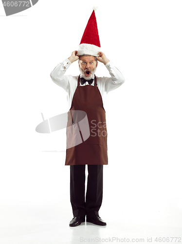 Image of Portrait of Man in Santa Claus Costume