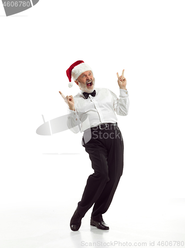 Image of Portrait of Man in Santa Claus Costume