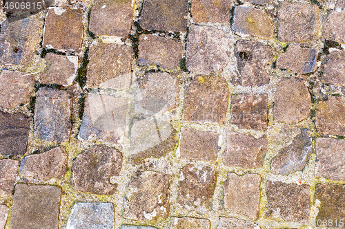 Image of cobblestone ground background