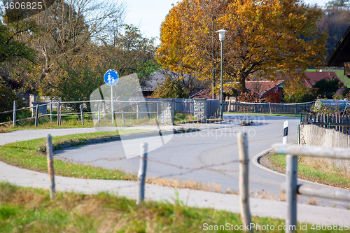 Image of road to Froschhausen Bavaria Germany