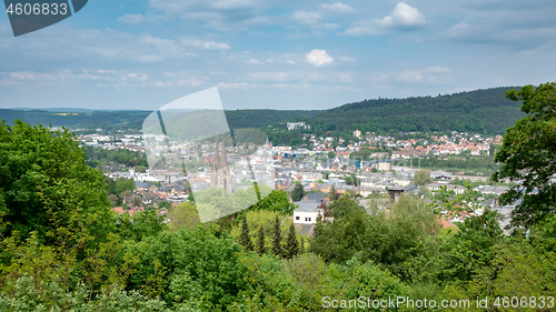 Image of panoramic view to Marburg Germany