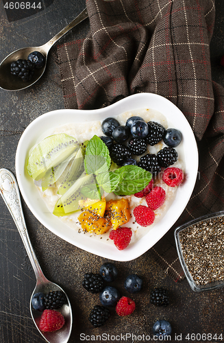 Image of porridge with berries