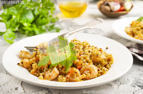 Image of bulgur with shrimps