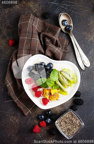 Image of porridge with berries