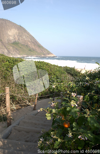 Image of Itacoatiara beach entrance path 
