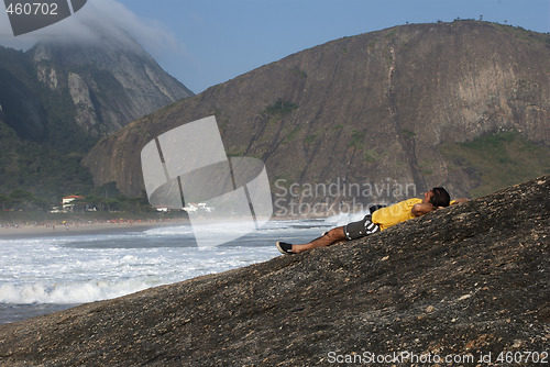 Image of Resting in Itacoatiara beach