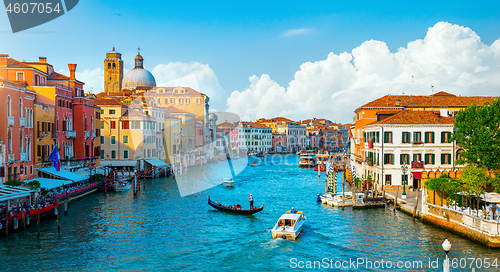 Image of Gondolas and Grand Canal