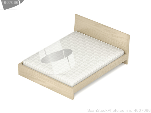Image of Bed with comfortable mattress
