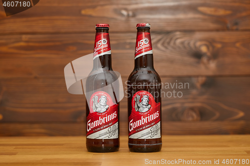 Image of Bottles of Gambrinus Czech beer