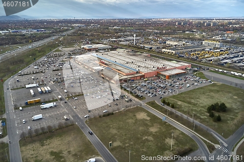 Image of Shopping Mall Aerial View, Auchan