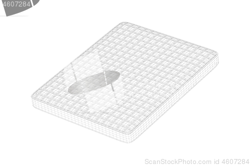 Image of 3d model of mattress