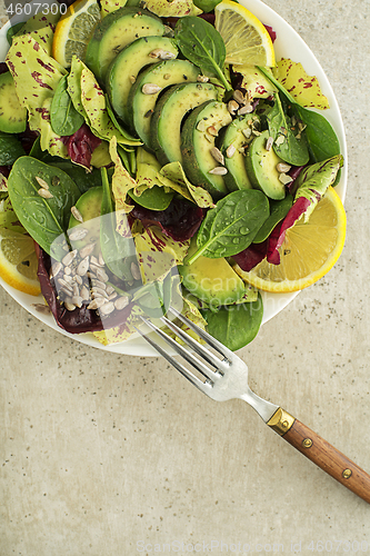 Image of Green salad avocado