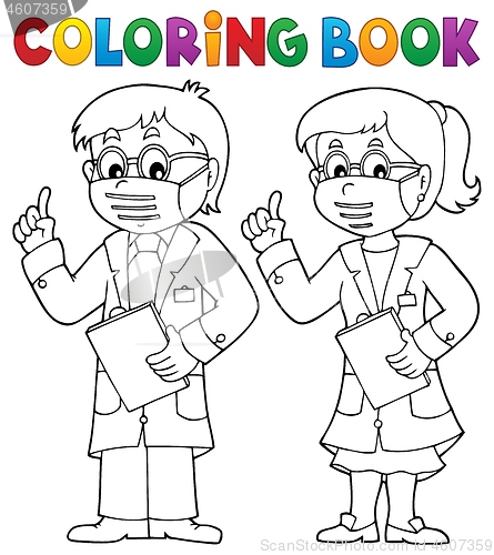 Image of Coloring book two advising doctors