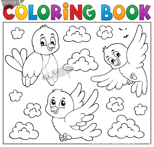 Image of Coloring book happy birds theme 2