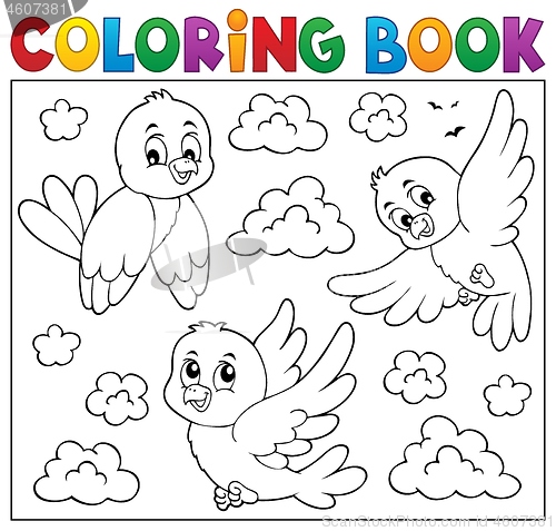 Image of Coloring book happy birds theme 2