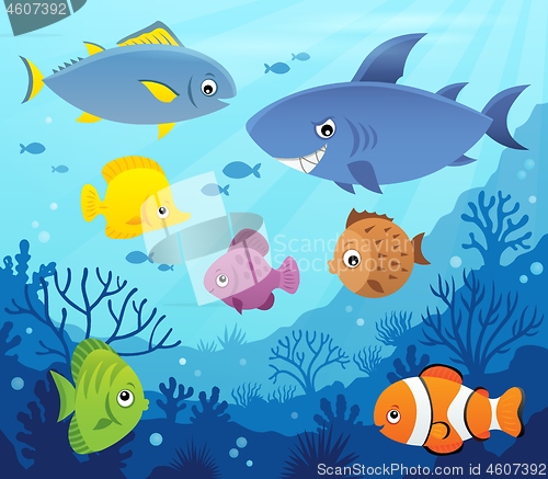 Image of Stylized fishes topic image 7