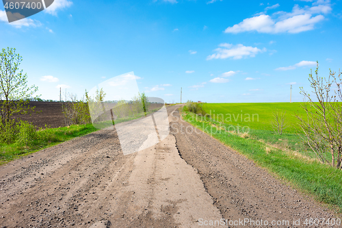 Image of Road in a field