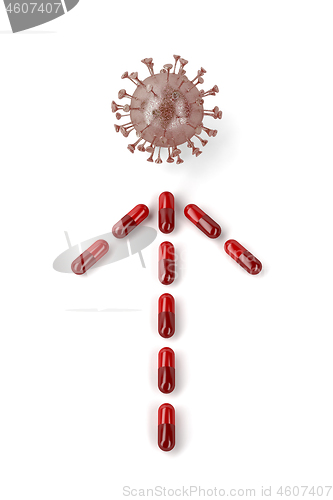 Image of Capsules and virus
