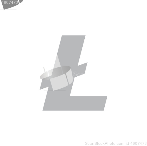 Image of Litecoin coin symbol logo.