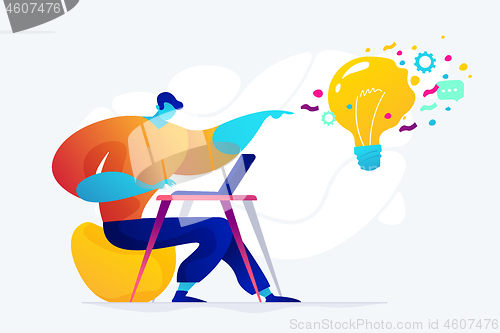 Image of Social media marketing concept vector illustration.