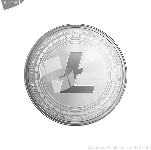 Image of Silver Litecoin coin symbol.