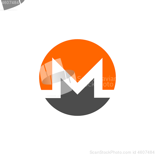 Image of Monero coin symbol logo.