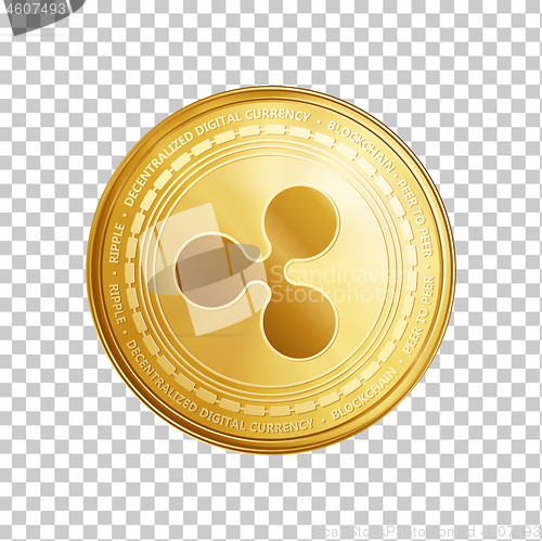 Image of Golden Ripple blockchain coin symbol.