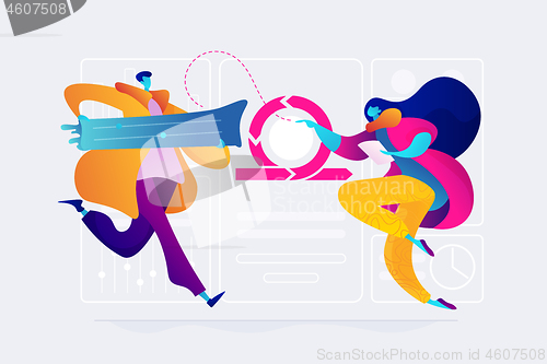 Image of Agile project management concept vector illustration.