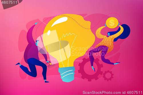 Image of Business idea concept vector illustration.