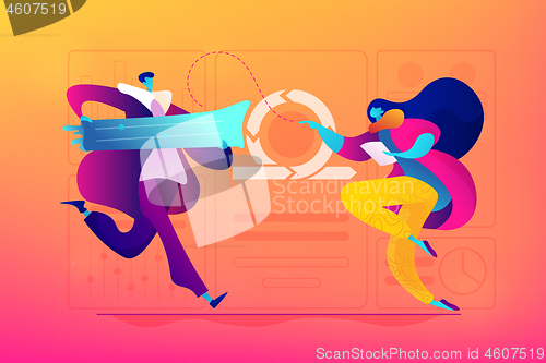 Image of Agile project management concept vector illustration.