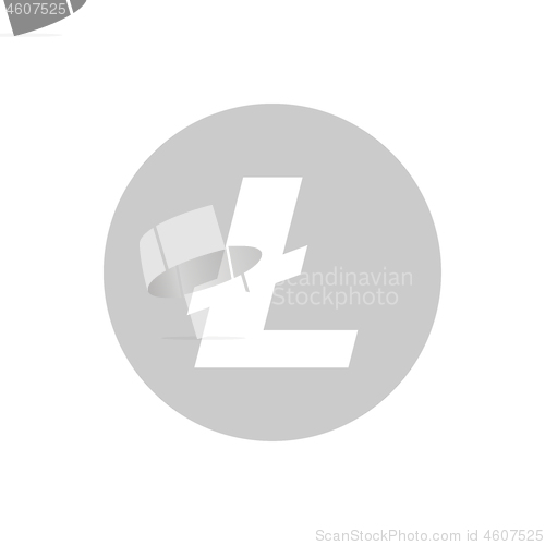 Image of Litecoin coin symbol logo.