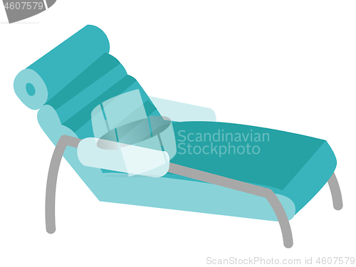 Image of Medical couch vector cartoon illustration.