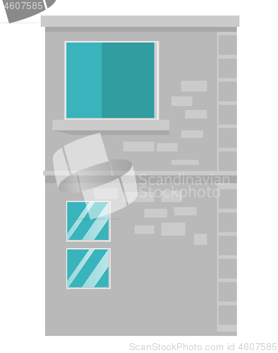 Image of City building vector cartoon illustration.
