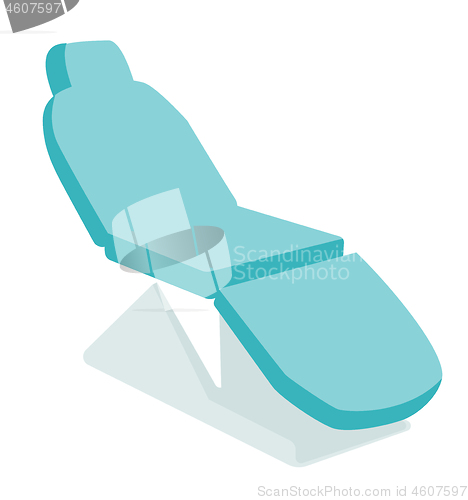 Image of Dental chair vector cartoon illustration.