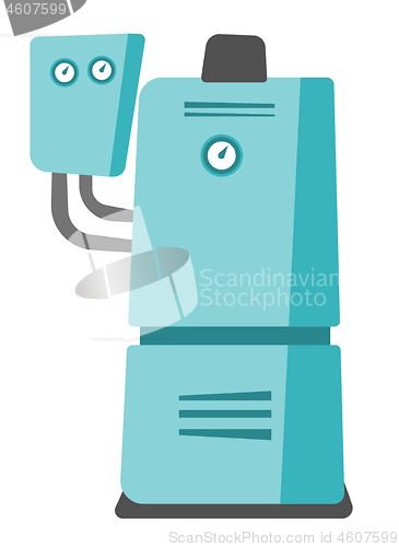 Image of Heating water system vector cartoon illustration.