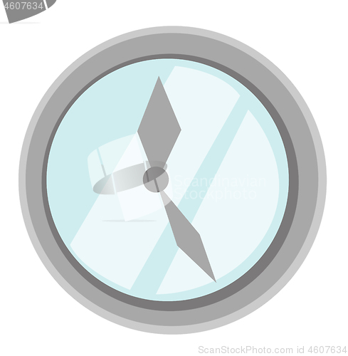 Image of Wall clock vector cartoon illustration.