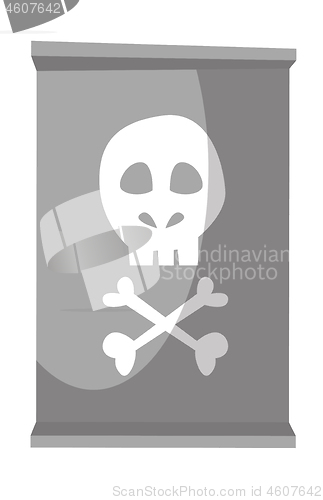 Image of Radioactive toxic barrel vector illustration.