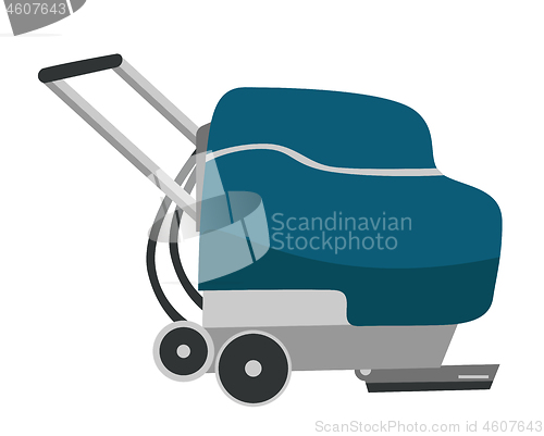 Image of Floor washing machine vector cartoon illustration.