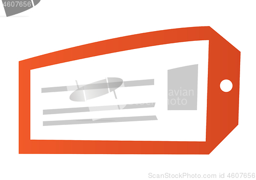 Image of Price tag vector cartoon illustration.