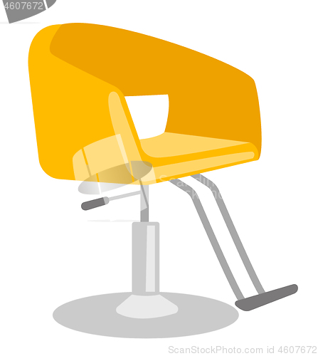 Image of Barber chair vector cartoon illustration.