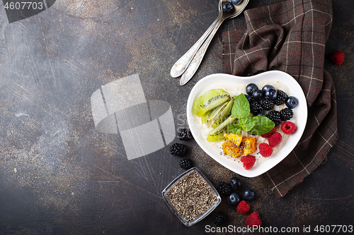 Image of porridge with berries