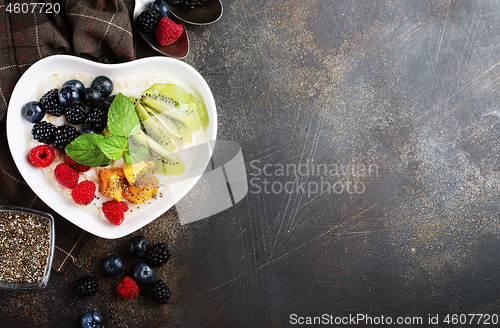 Image of porridge with berries