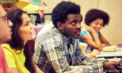 Image of group of international students at lecture