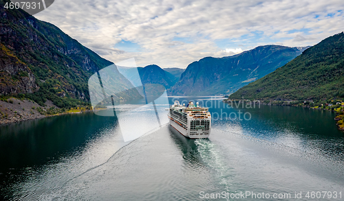 Image of Cruise Liners On Hardanger fjorden