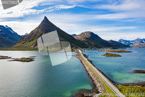 Image of Fredvang Bridges Panorama Lofoten islands