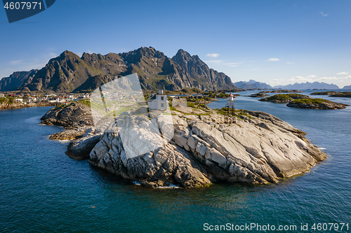 Image of Henningsvaer Lofoten is an archipelago in the county of Nordland