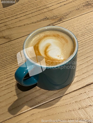 Image of cup of cappuccino coffee