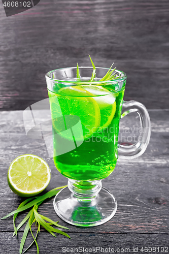 Image of Lemonade Tarragon in goblet on board