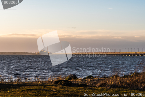 Image of The Oland Bridge in evening sunshine